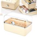 Acrylic Cosmetic Storage Box Compartment Design with Dustproof Cover - Efficient Space-saving Storage Organizer