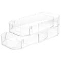 Clear Organizer Box Makeup Organizer Cosmetic Storage Box Stationery Storage Container Desktop Storage Case Office Storage Case Drawer Storage Box Multi-layer Desk