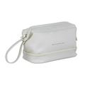 Toysmith Travel Cosmetic Storage Bag Travel Toiletry Bag Portable Waterproof Lightweight Cosmetic Bag Women Makeup Bag for Accessories white