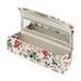 Embroidered Lipstick Box Cosmetic Bag Women Case Floral Mini with Mirror Woman Retro Travel Makeup Mirrors