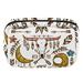 OWNTA Boho Wild Animal Skull Head Feather Pattern Cosmetic Storage Bag with Zipper - Lightweight Large Capacity Makeup Bag for Women - Includes Small Personalized Transparent Bag
