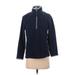 Old Navy Fleece Jacket: Short Blue Print Jackets & Outerwear - Women's Size Small