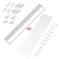 Drawer Dividers Drawer Divider Organizers 5PCS DIY Plastic Grid Adjustable Plastic Divider Household Storage Makeup Socks Underwear Organizer (White)