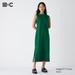 Women's Crepe Jersey Sleeveless Dress | Green | Large | UNIQLO US