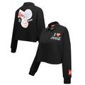 Women's Freeze Max Black Coca-Cola Ice Cold Long Sleeve Cropped Polo