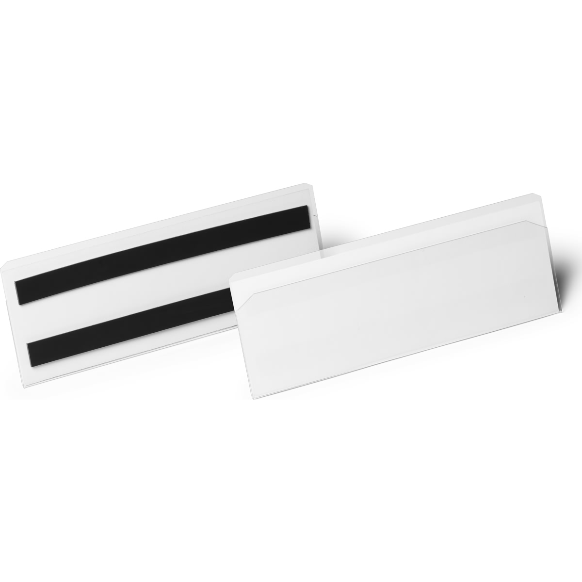 Durable Etikettentasche 1/2 A5 quer HardCover magnetisch transparent VE=10 Stück Image