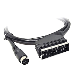 XORO AV3 Audio/Video Adapterkabel u.a. für XORO HRT 8772/8780 Modelle, SCART Adapter / Anschluss für den XORO Receiver, 1,5 Meter Länge, Schwarz Image