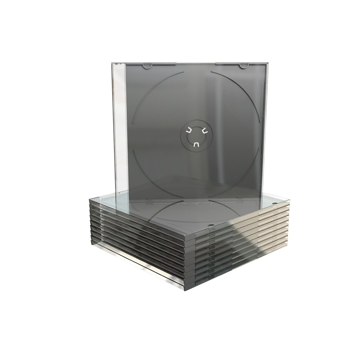 MediaRange BOX21-M CD Leerbox MediaRange 50pcs SlimCase black bulk Image