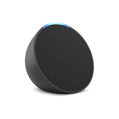 Amazon Echo Pop Kompakter, smarter WLAN- und Bluetooth-Lautsprecher mit vollem Klang und Alexa - Anthrazit Image