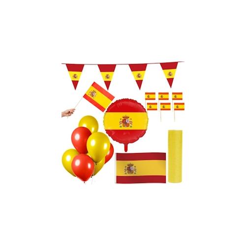 Spanien Party Deko Set 74 tlg. Partyset Partydeko rot gelb