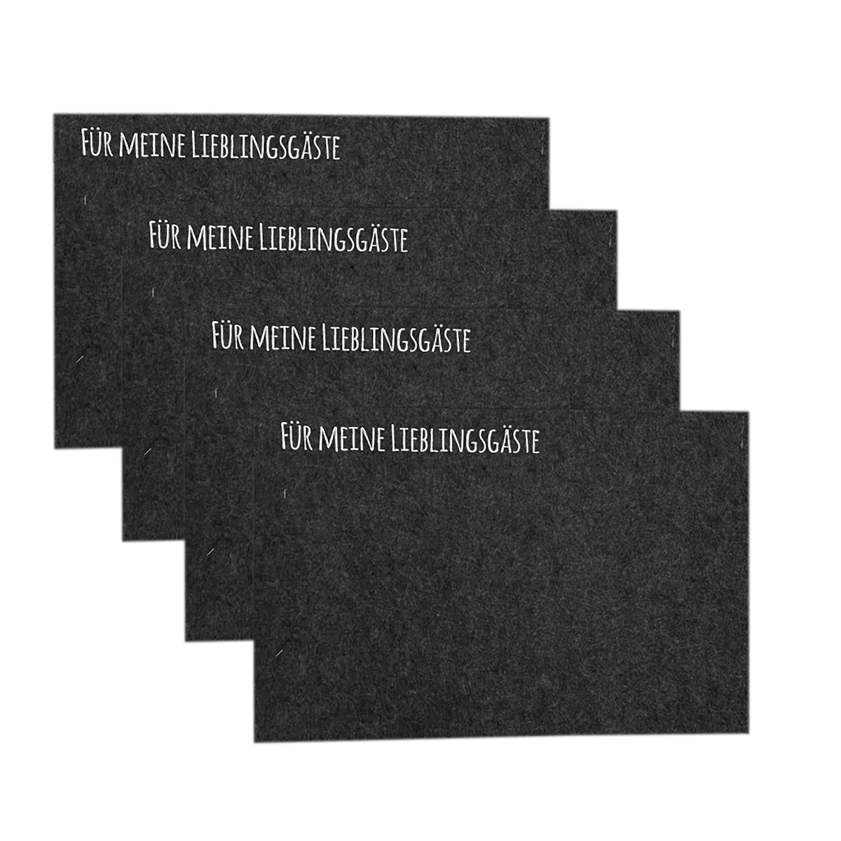 Mojawo 4er Platzset Tischset Platzdeckchen Untersetzer Platzmatten Filz Image