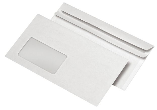 mayer-network 30005426 Kompaktumschläge mit Fenster (229x125 mm), selbstklebend, 75 g/qm, 1.000 Stück Image