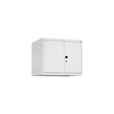 C+P Doppelter Aufsatzschrank Classic PLUS, 2 Abteile, HxBxT 50x60x50cm, Sicherheitsdrehriegel, Verkehrsweiß von PROREGAL Image