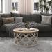 CO-Z 30" Rustic Farmhouse Round Coffee Table