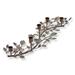 Flower Vine Iron Centerpiece 5 pc Taper Candle Holder, 20.0L x 6.0W x 4.0H inches