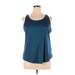 Nike Active Tank Top: Blue Activewear - Women's Size X-Large