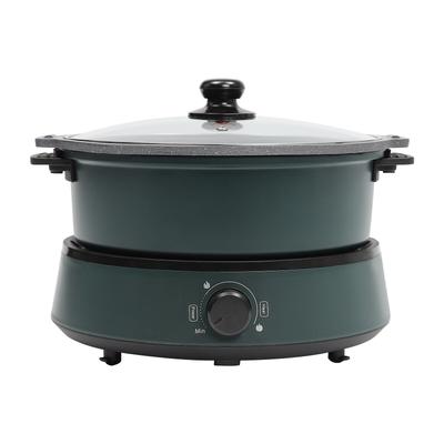 Portable 4L Electric Hot Pot with Non-Stick Skillet