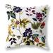 White And Blue Majestic Gardens Indoor/Outdoor Throw Pillow