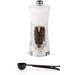 Peugeot Molene Pepper Mill Gift Set , 5.5-Inch, White - With Stainless Steel Spice Scoop/Bag Clip