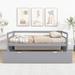 Twin Size Wood Daybed with Twin Size Trundle Bed Frames for Guest Room, Small Bedroom, Study Room, Easy Assembly, Gray