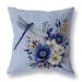 Blue And Yellow Dragonfly Haven Indoor/Outdoor Throw Pillow