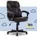 Manager Office, Ergonomic Computer Chair with Layered Body Pillows Contoured Lumbar Zone, Faux Leather