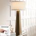 Modern Table Lamp 36" Tall Dark Gold Glass with Dimmer Bedroom - 16" x 36"