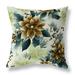 Blue And Coffee Holiday Sparkle Indoor/Outdoor Throw Pillow