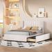 Full Size Upholstered Bed with 4 Drawers, built-in Headboard and Footboard, Velvet Platform Storage Bedframe Mattress Foundation