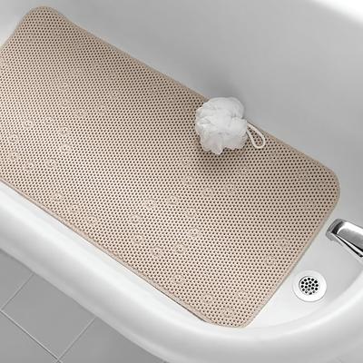 Ivory Non-Slip Foam Bathtub Shower Mat With Suction Cups - 36
