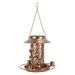 Hanging Bird Feeder with Solar Power Lantern Light