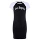 Older Girls Black and White Slogan T-shirt Dress