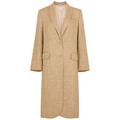 Forte_forte Herringbone Metallic Linen-blend Coat - Light Brown - 3 (UK 12 / M)