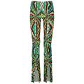 Siedres Printed Flared-leg Stretch-jersey Trousers - Multicoloured - L (UK14 / L)