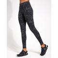 SWEATY BETTY Power Gym Leggings - Black Reflective Leopard Print - XXS