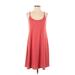 Lou & Grey Casual Dress - A-Line Scoop Neck Sleeveless: Red Print Dresses - Women's Size Small