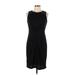 DM Donna Morgan Casual Dress - Sheath: Black Solid Dresses - Women's Size 10
