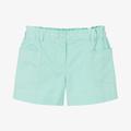 Dr. Kid Girls Green Denim Patch Pocket Shorts