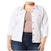 Levi's Jackets & Coats | Levis Denim Jacket Size 2x Womens Jean Trucker Boyfriend Solid White Stretch Nwt | Color: White | Size: 2x