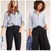 Anthropologie Tops | Anthropologie Maeve Striped Shirt, Size Small | Color: Blue/White | Size: S