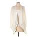 Mi ami Cardigan Sweater: Ivory Color Block Sweaters & Sweatshirts - Women's Size Small