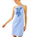 Lilly Pulitzer Dresses | Lilly Pulitzer Jena Stretch Shift Blue Peri Tint Size 2 New | Color: Blue | Size: 2