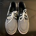 Polo By Ralph Lauren Shoes | Men’s Polo Boat Shoes Black And White 9.5 | Color: Blue/White | Size: 9.5
