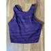 Athleta Intimates & Sleepwear | Athleta Conscious Crop Top Womens Xs Tank Top Bra Purple Padded Yoga Workout | Color: Purple | Size: Xs