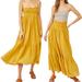 Free People Dresses | Free People Follow Rivers Convertible Dress Skirt Size Xs | Color: Gold/Yellow | Size: Xs