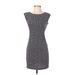 Ann Taylor LOFT Casual Dress - Mini: Gray Print Dresses - Women's Size X-Small