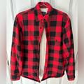 J. Crew Shirts | J. Crew Men’s Red Lumberjack Sherpa-Lined Flannel Size Small Amazing Condition | Color: Black/Red | Size: S