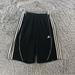 Adidas Shorts | Adidas Mens Small Athletic Basketball Black White Logo Drawstring Waist Shorts | Color: Black/White | Size: S