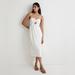 Madewell Dresses | Madewell Double-Tie Cutout Sweetheart Midi Dress In White Nwt | Color: White | Size: Various