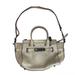 Coach Bags | Coach Swagger 27 Dark Stone Pebble Leather Beige Satchel Crossbody Hand Bag | Color: Gray | Size: Os
